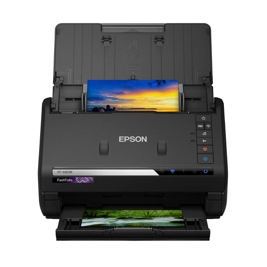 - Epson FastFoto FF-680W Wireless High | Speed Photo and Document Scanning System -