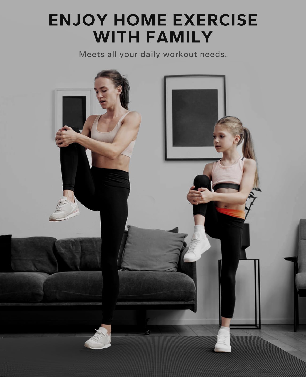 - HAPBEAR Large Yoga Mat-6'×4'(183×122cm) | Non-Slip | Ultra Durable | 0.31''(8mm) Thick Workout Mats for Home Gym | Large Exercise Mat for Fitness -