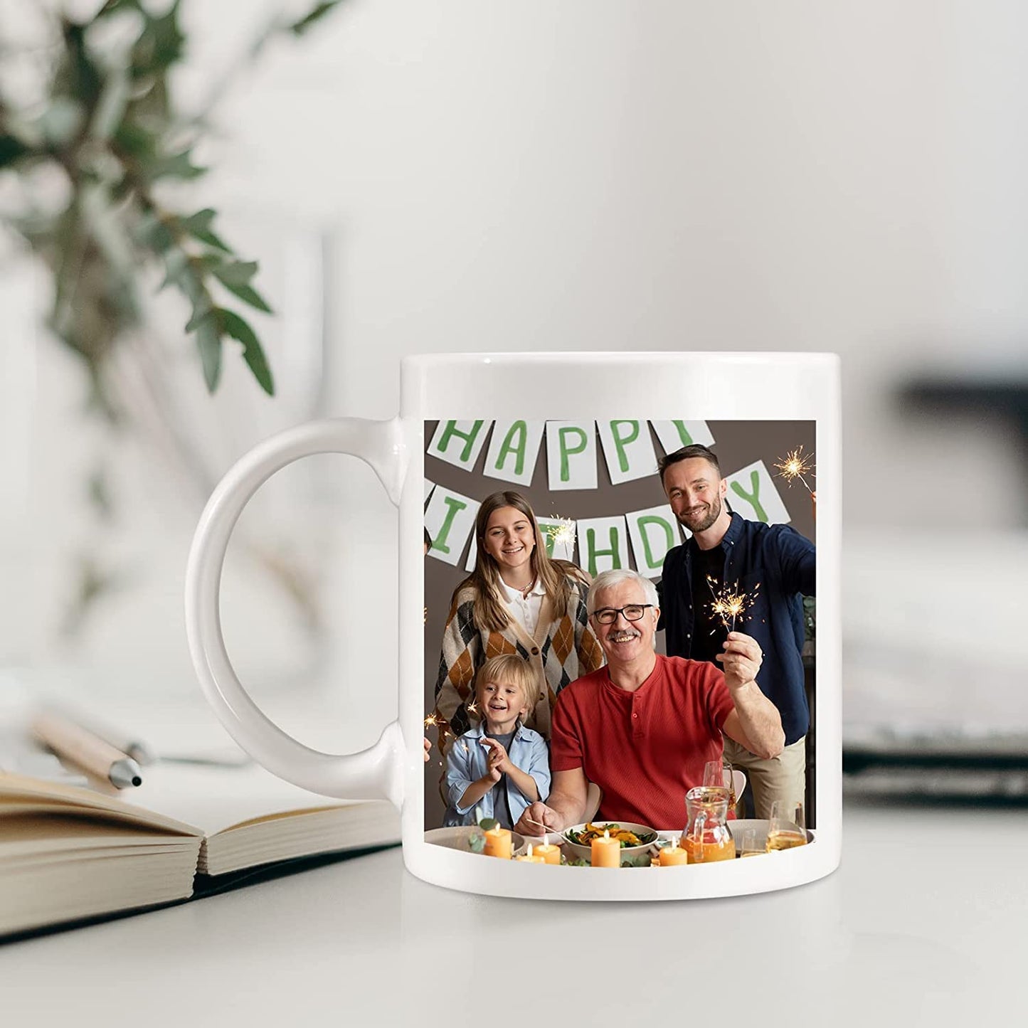 - UNIQUILLING Personalised Mug Print 2 Sides- Personalised Gift for Dad Fathers Day-Custom Mug -