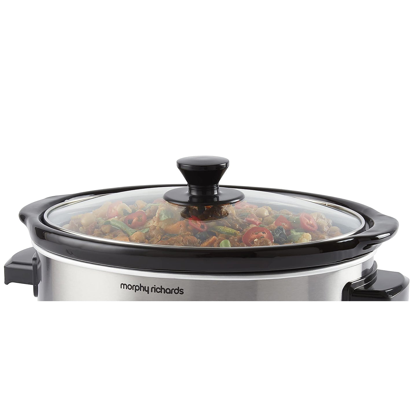 - Morphy Richards 3.5L Stainless Steel Slow Cooker | 3 Heat Settings | One Pot Solution -