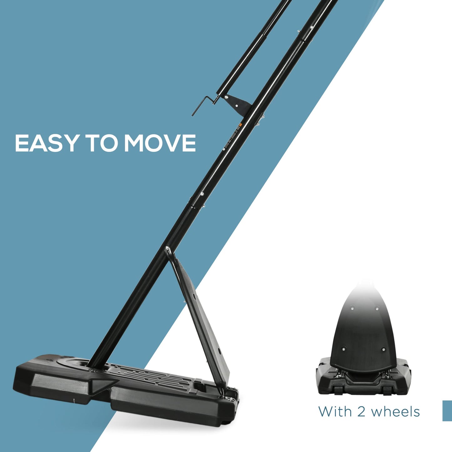 - SPORTNOW | Height Adjustable Basketball Hoop With Stand | Portable on Wheels | 2.4-2.9m -