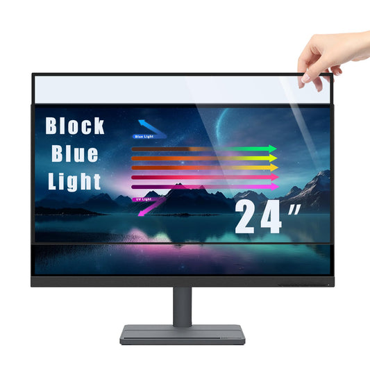 - PYS 24 Inch Blue Light Blocking Screen Protector | Computer Monitor Removable 16:9 Aspect Ratio 24" 23.8"-
