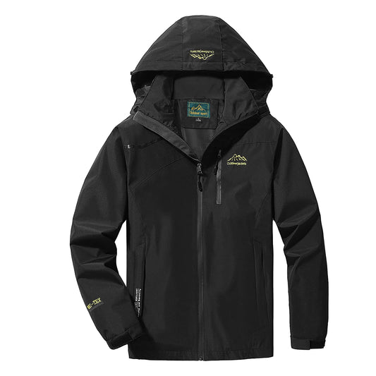 - LUI SUI Men's Waterproof Rain Jacket | Lightweight , Windproof Hiking Camping Rain Coat -