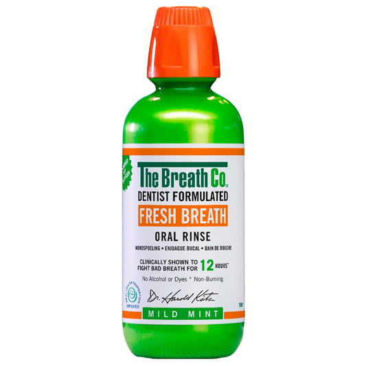 - The Breath Co Alcohol Free Mouthwash | Dentist Formulated Oral Rinse for 12 Hours -