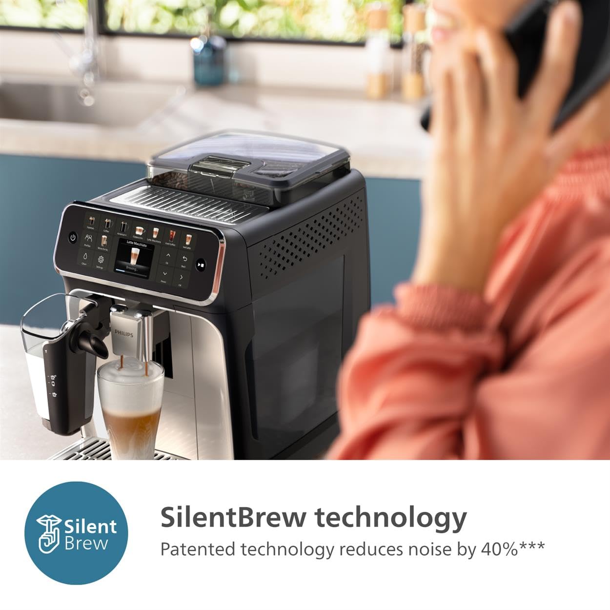 - PHILIPS Series 5500 | Fully Automatic LatteGo Espresso Machine | SilentBrew Technology -
