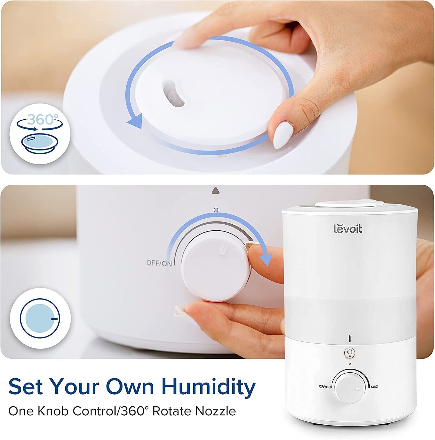- LEVOIT 3L Humidifier | Cool Mist Humidifier for Home -