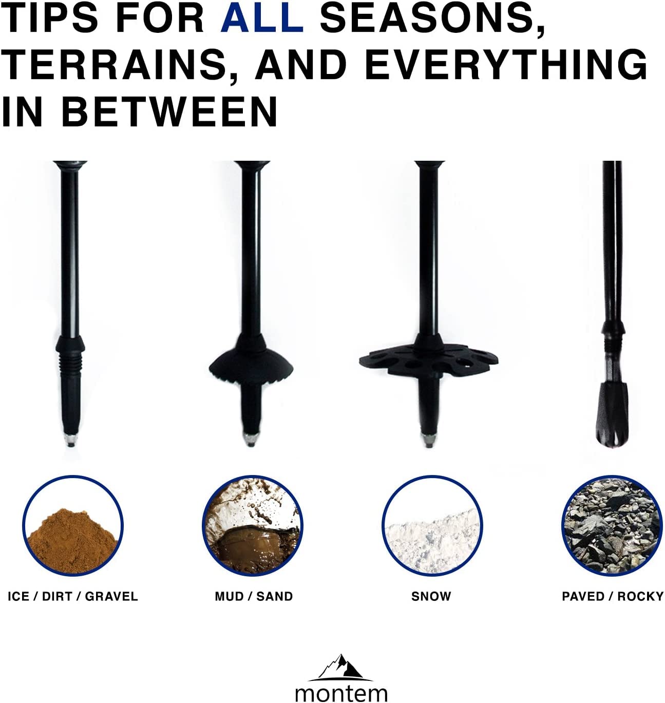 - Montem Ultra Light 100% Carbon Fiber Trekking | Walking | Hiking Poles | One Pair (2 Poles) -