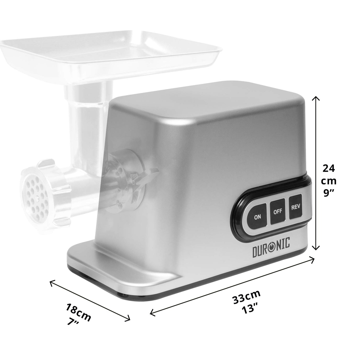 - Duronic Meat Grinder MG301 | Electric Meat Mincer Machine | Sausage Maker and Kibbeh Maker | Grinder Mixer for Food -