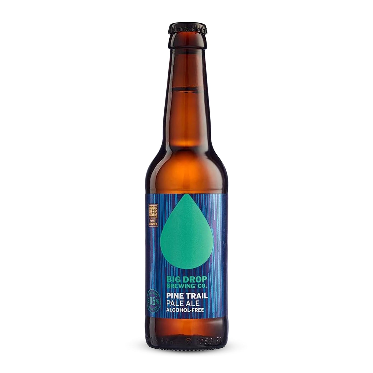 Big Drop Pine Trail Pale Ale - Naturally Brewed Alcohol Free Pale Ale with a Citrusy Bite - Vegetarian & Gluten Free (12 x 330ml Bottles)