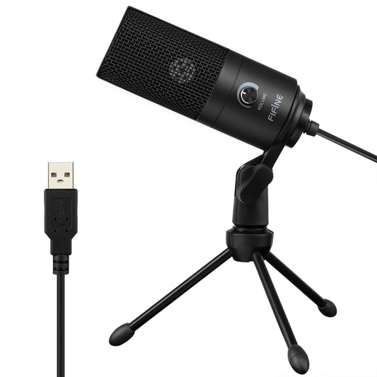 - FIFINE USB Microphone | Metal Condenser Recording Microphone -