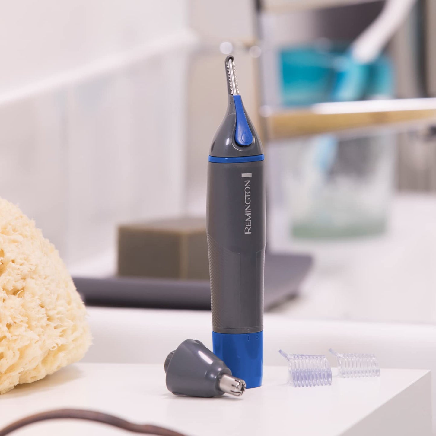 - Remington Nose, Ear and Eyebrow Trimmer for Men | Comfort Tip Blade | Rotary Trimmer | Showerproof | Battery Included -