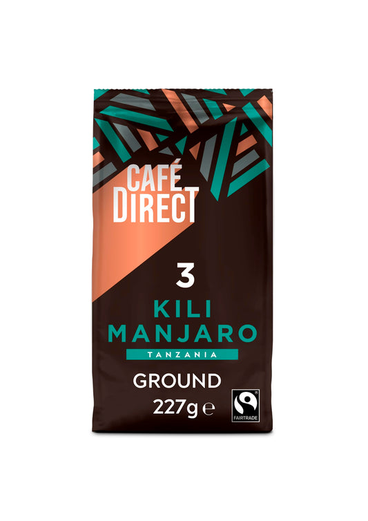 Cafédirect Kilimanjaro Tanzania Fairtrade Ground Arabica Coffee 227g (Pack of 6)