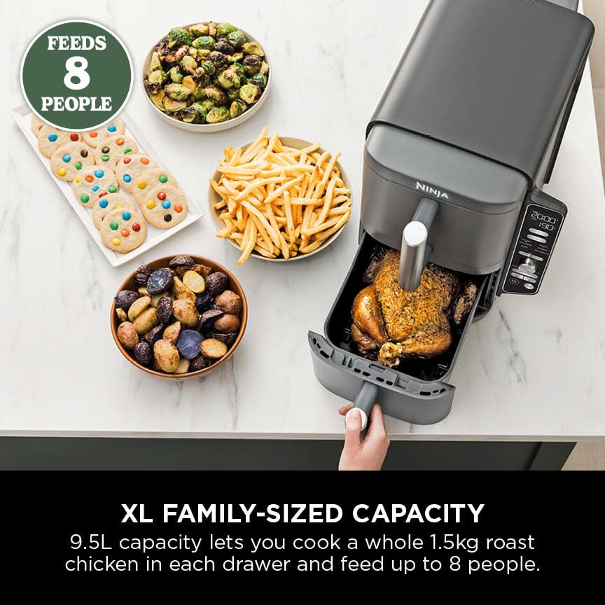 - Ninja Double Stack XL Air Fryer | Vertical Dual Drawer AirFryer -