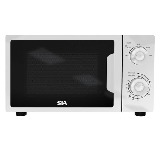 - SIA FAM21WH 20L White Microwave | Freestanding | Analogue Dials | 700W -