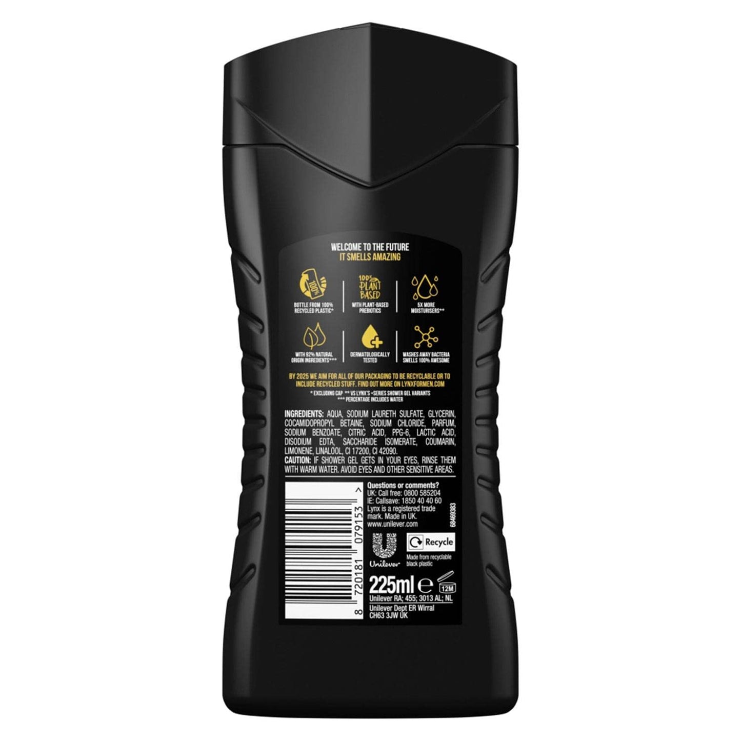 - Lynx Excite Shower Gel Mens Body Wash -