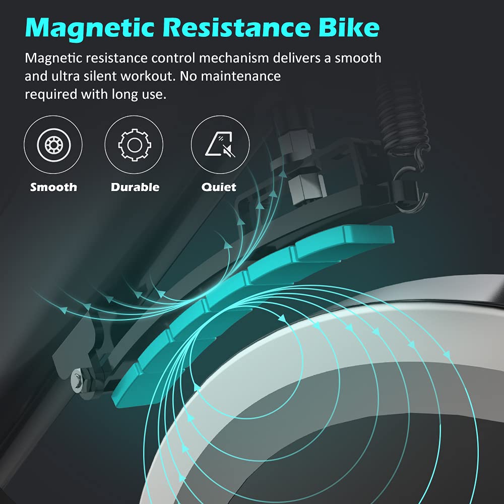 - Dripex Exercise Bike Magnetic Resistance for Home Gym Use Heavy People -