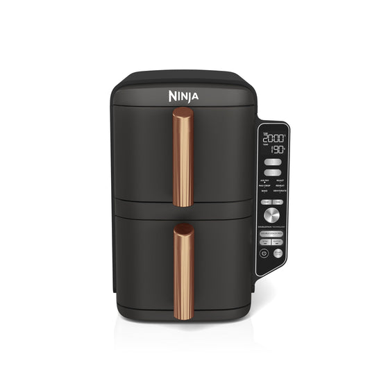 - Ninja Double Stack XL Air Fryer | Vertical Dual Drawer Air Fryer 4 cooking levels -