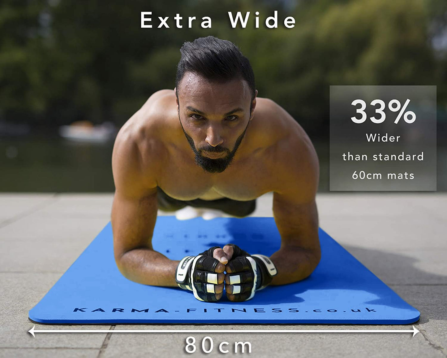 - Large Exercise Mat | Extra Wide & Extra Thick Yoga Mat (183cm x 80cm x 10mm) -