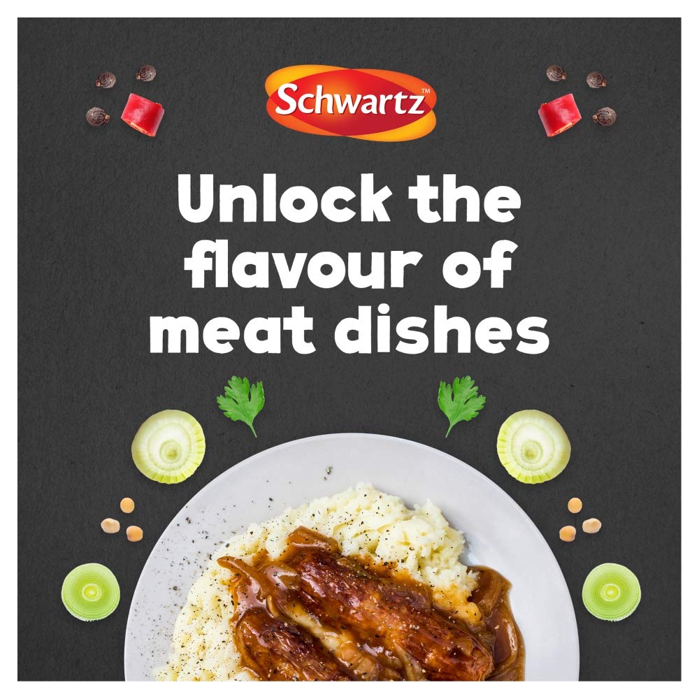 - Schwartz Black & Red Pepper Course Ground 45 G | Jar | Pack of 6 -