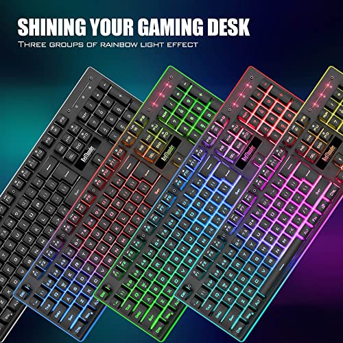 - RedThunder K10 Wireless Gaming Keyboard and Mouse Combo | LED Backlit Rechargeable -