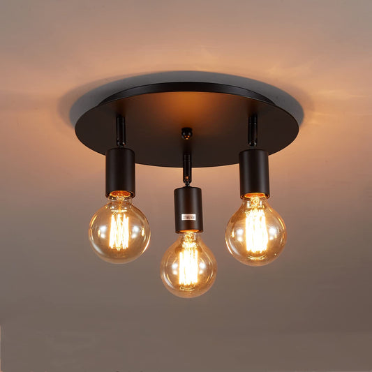 - Lightsjoy Vintage Ceiling Light 3 Way Rotatable -