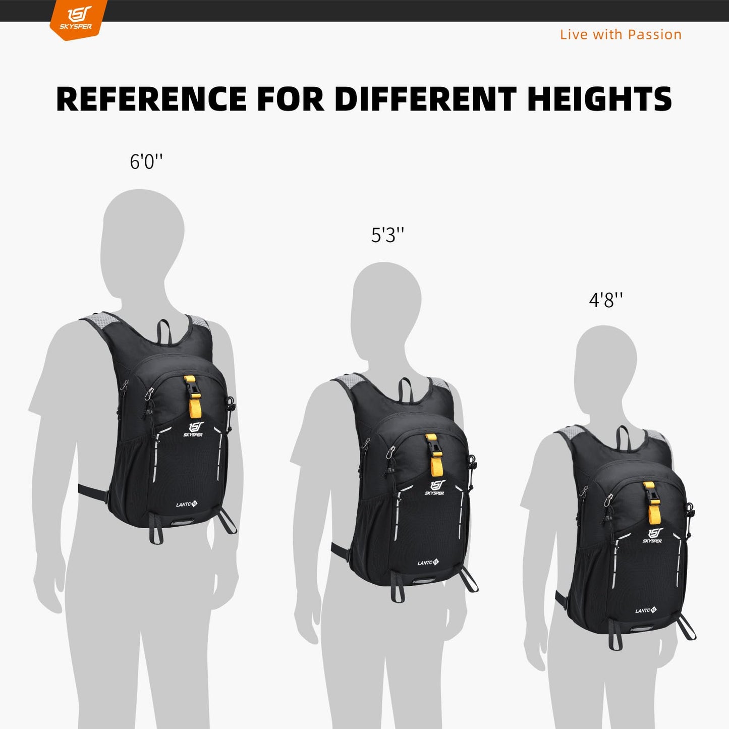- SKYSPER Small Hiking Backpack | 15L Travel Backpack | Lightweight Bag | Water Resistant -