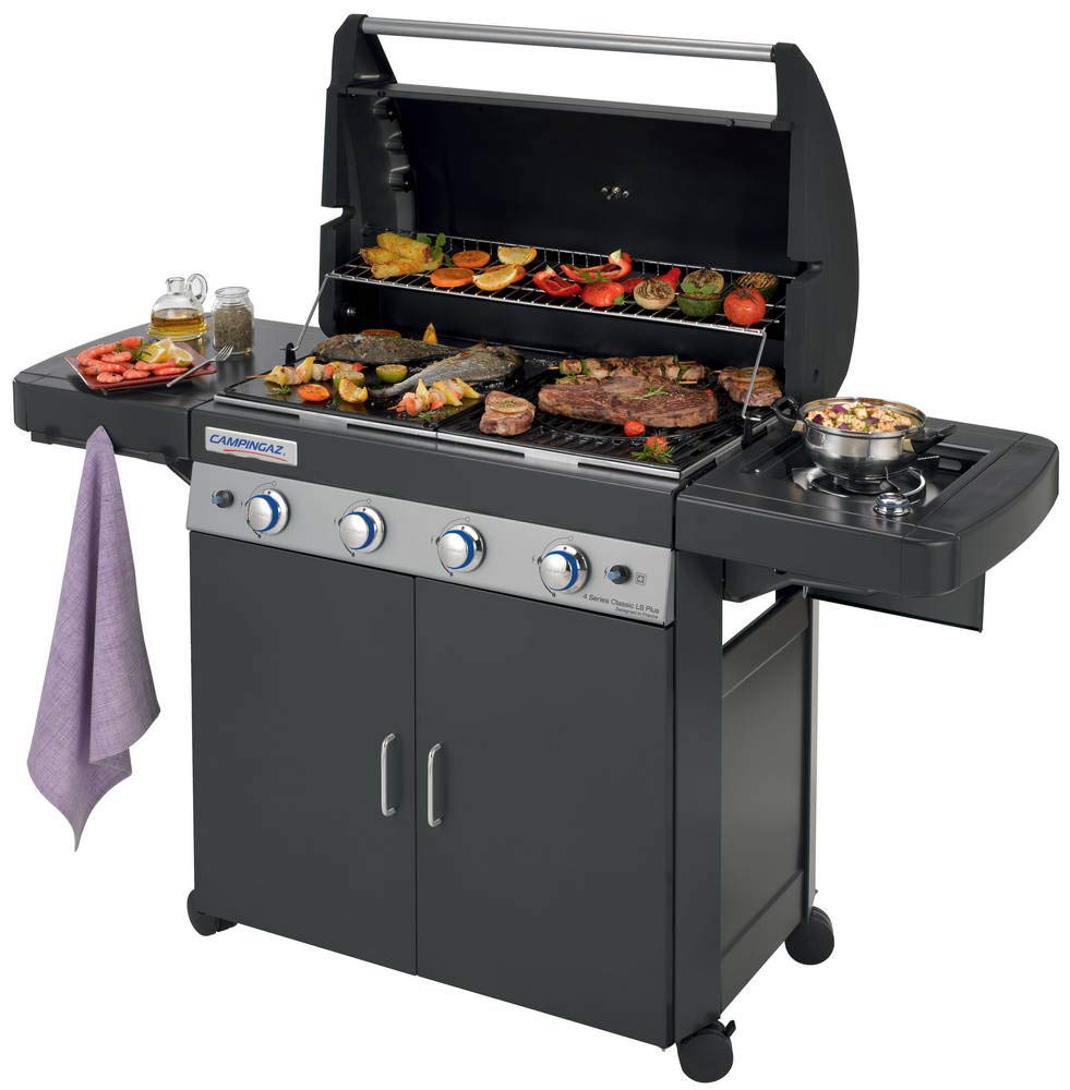 Campingaz gas grill 4 series classic LS plus gas grill, black, 160 x 60 x 116 cm 2000031360