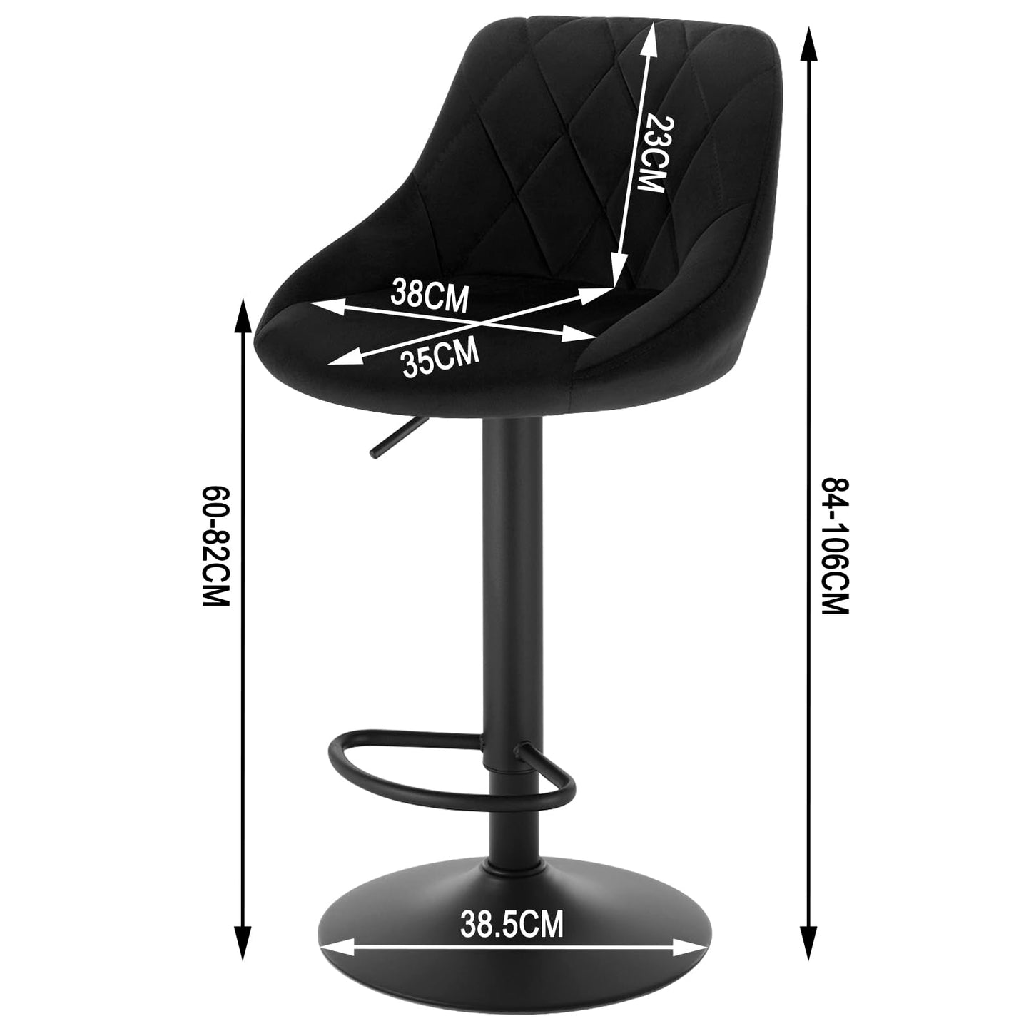 - WOLTU Bar Stools Black Bar Chairs Breakfast Dining Stools for Kitchen Island Counter Bar