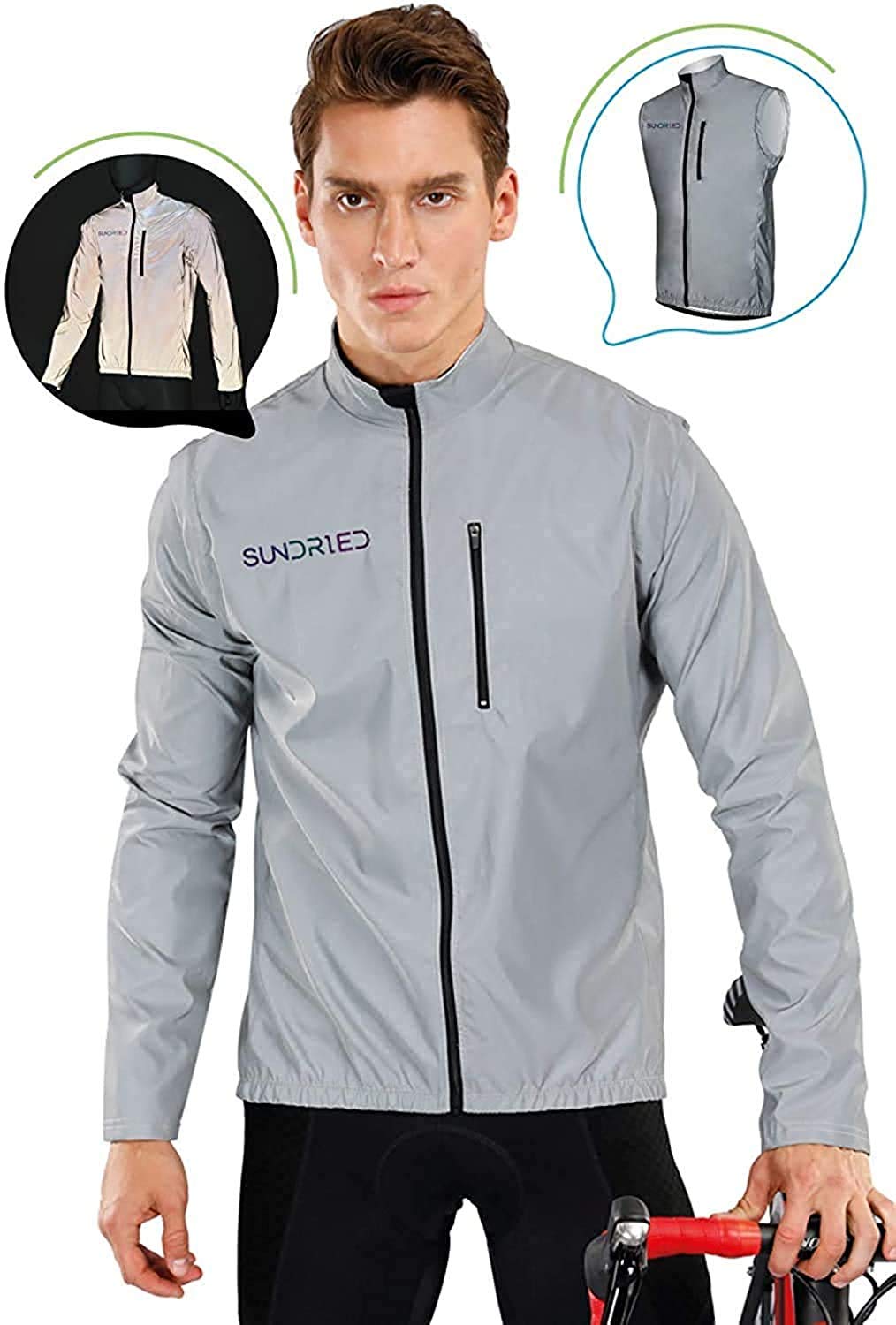- Sundried Ultra Reflective| 360 degree Cycling Jacket -