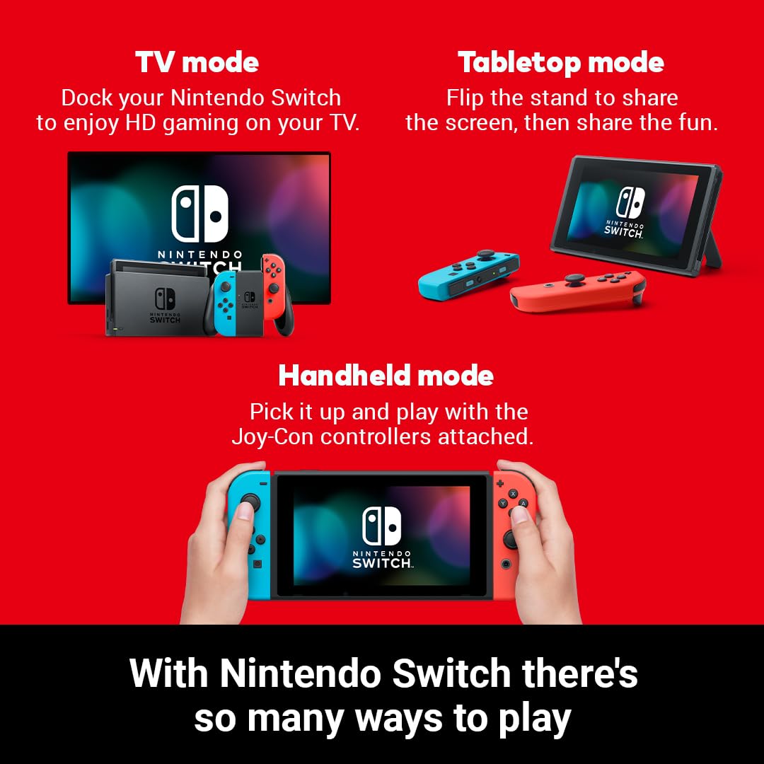 - Nintendo Switch | (Neon Red/Neon blue) -