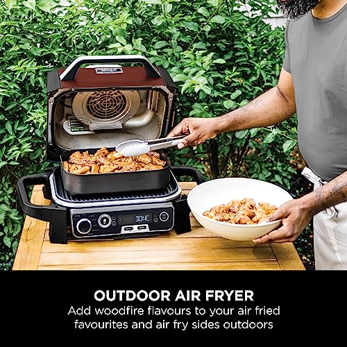 - Ninja Woodfire Electric Outdoor BBQ Grill | Smoker and Air Fryer with Pellets and Digital Probe -