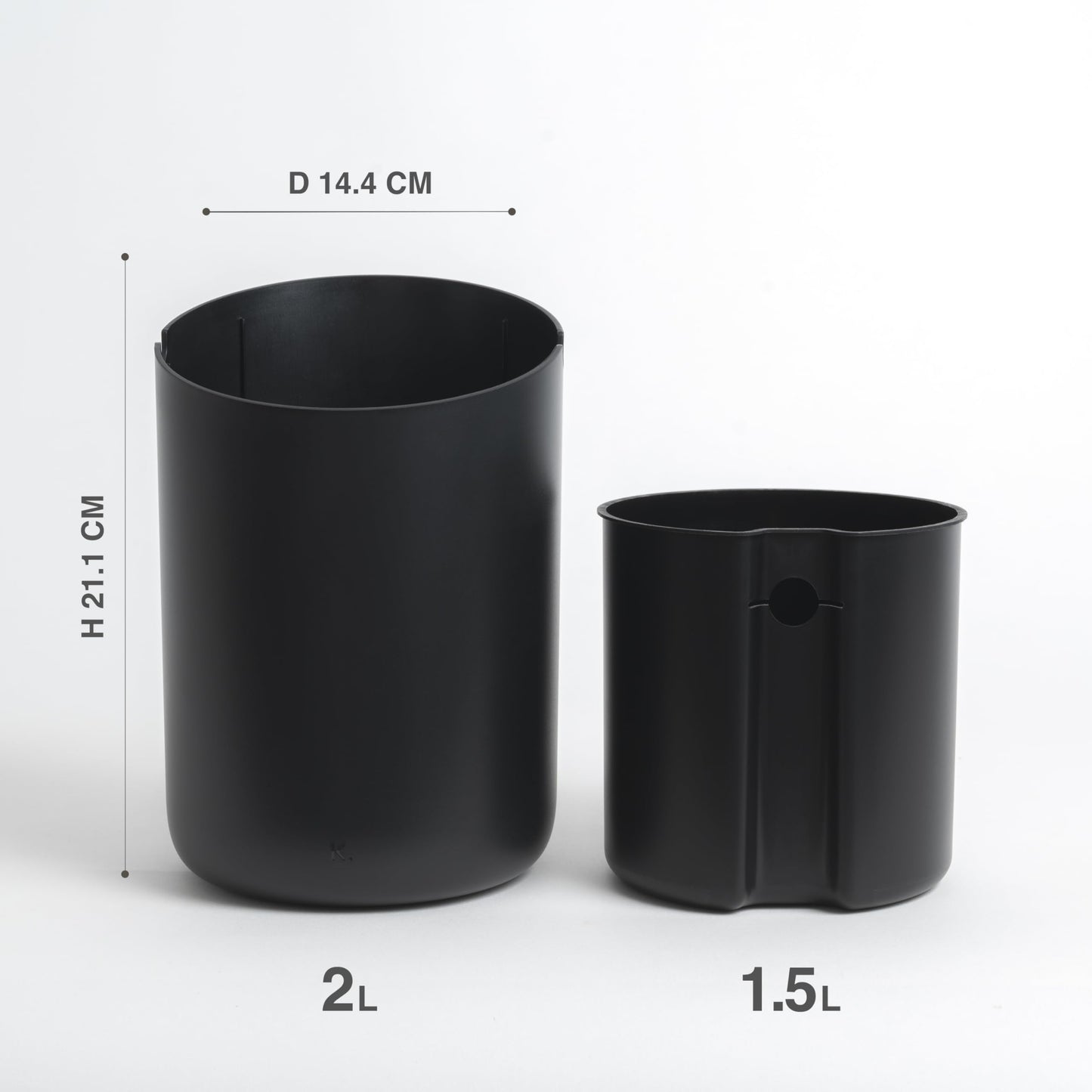 - Kazai.® Mini Waste Bin | Small and Unique Design Bin | 1.5L Capacity -
