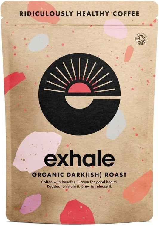 - EXHALE Organic FINE Ground Coffee | 225G PACK | Single Origin and 100% Arabica Beans. For -