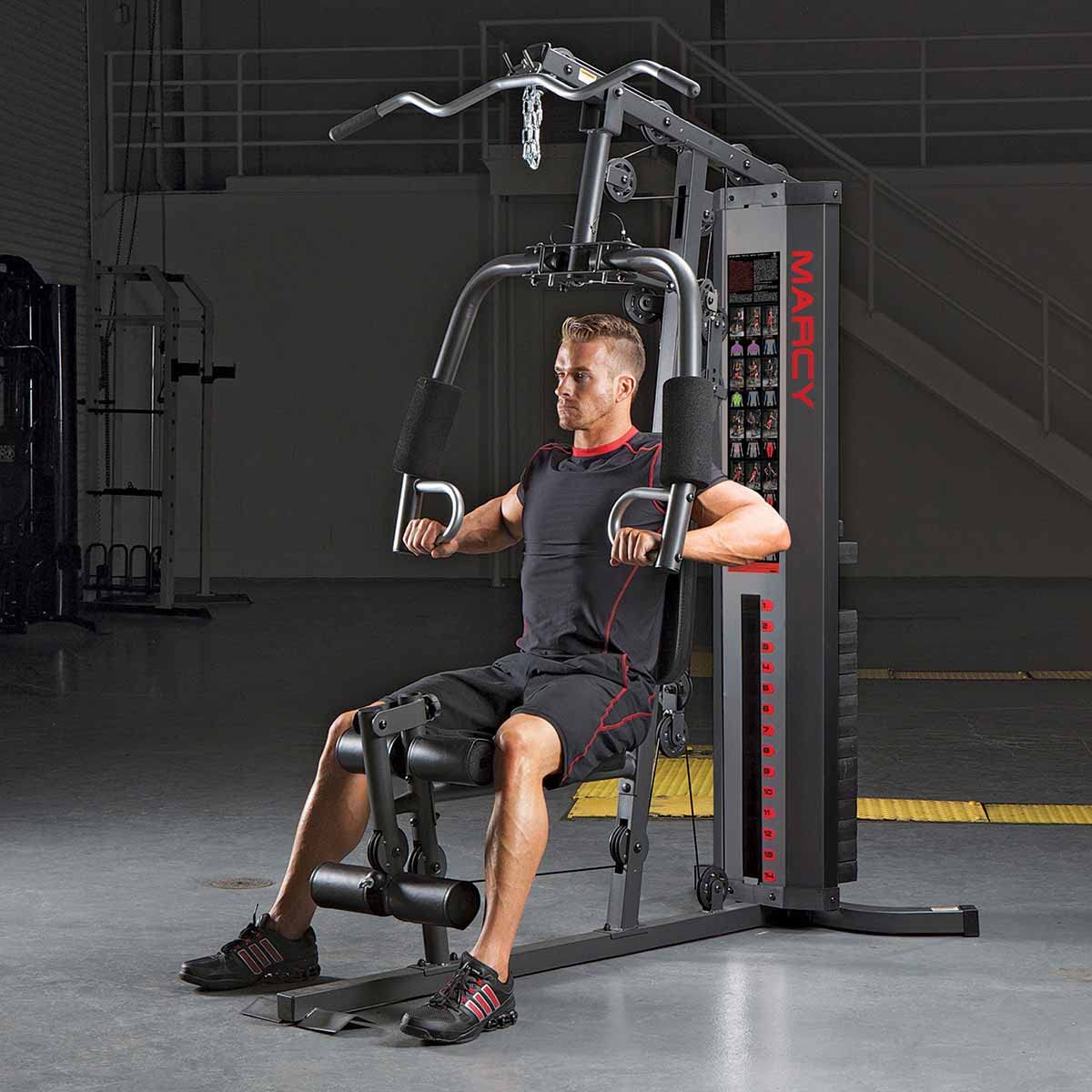 - Marcy Eclipse HG3000 Compact Home Gym with Weight Stack | 68 kg -