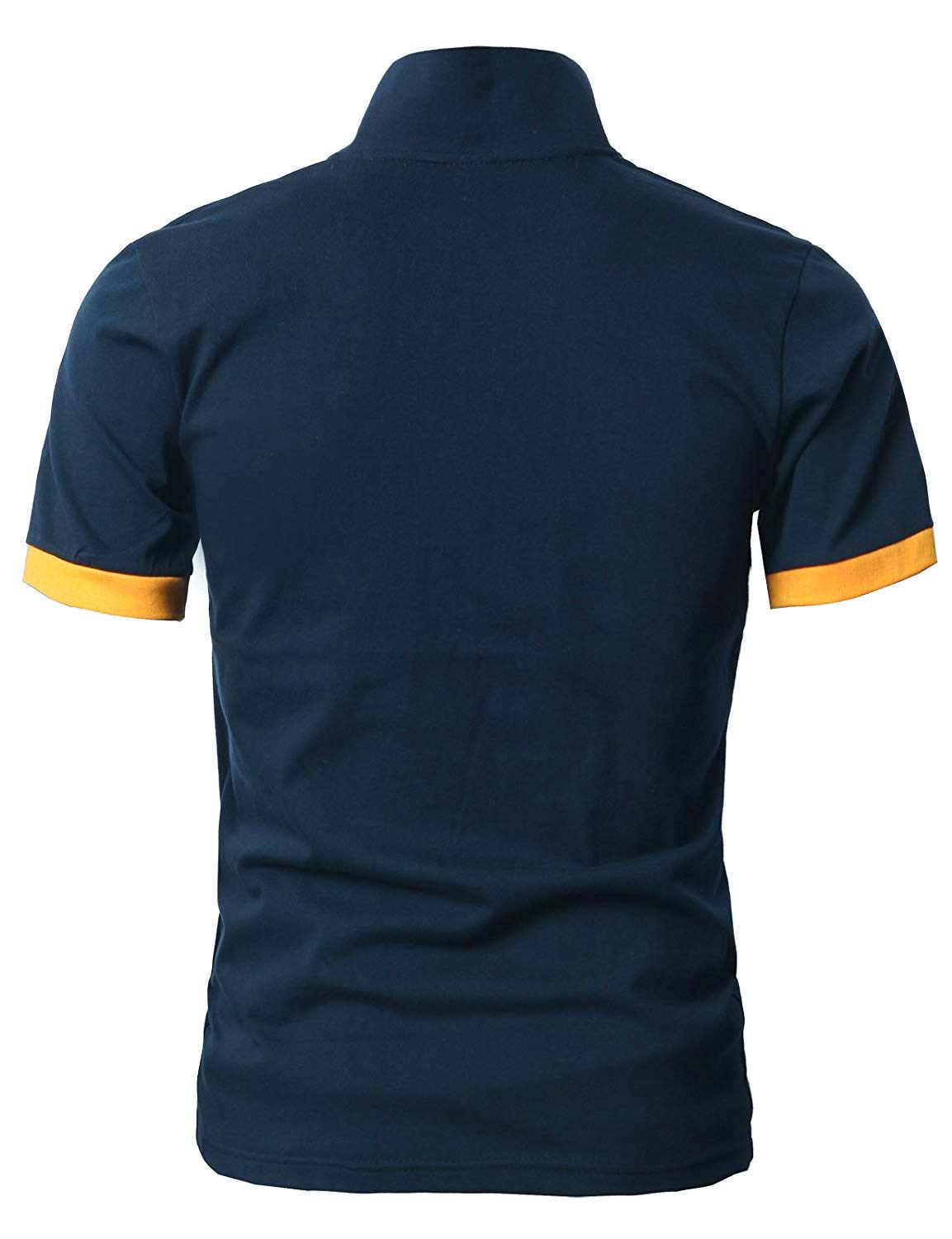 - KUNJLELP Men's Regular-Fit Cotton Pique Polo Shirt | Short Sleeve Golf Polo -