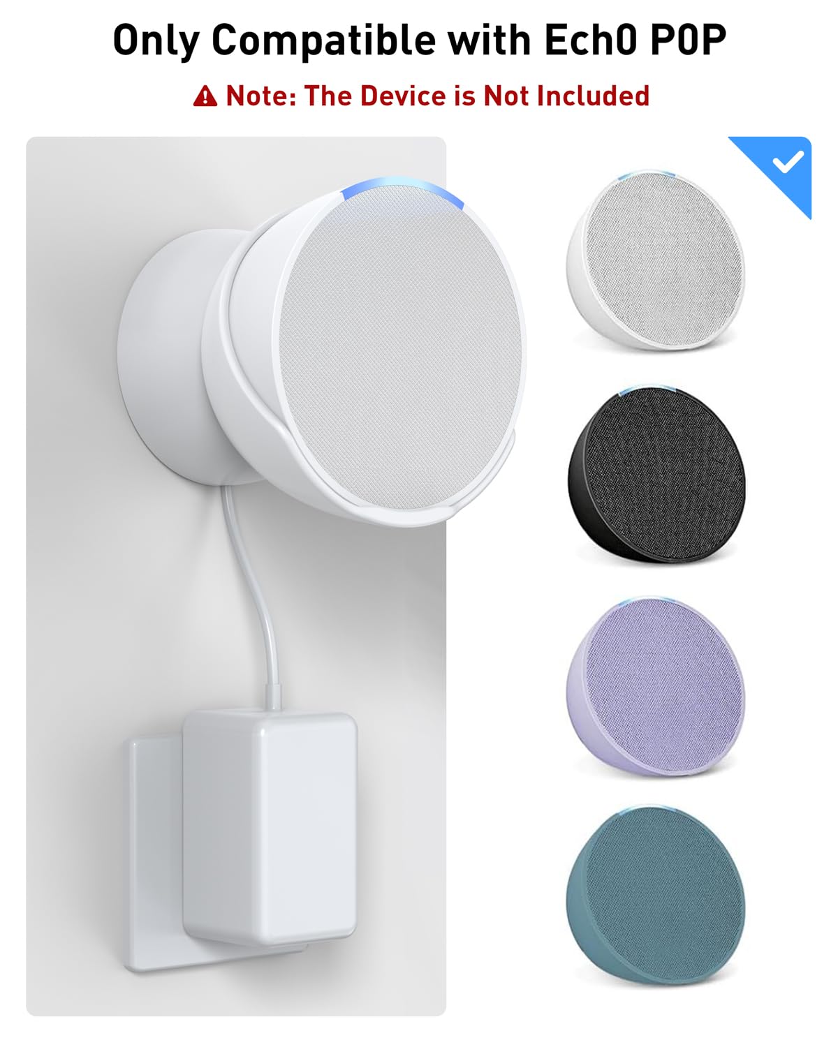 - Maxonar Wall Mount Compatible with Ech0 PoP, Holder for Ech0 PoP -