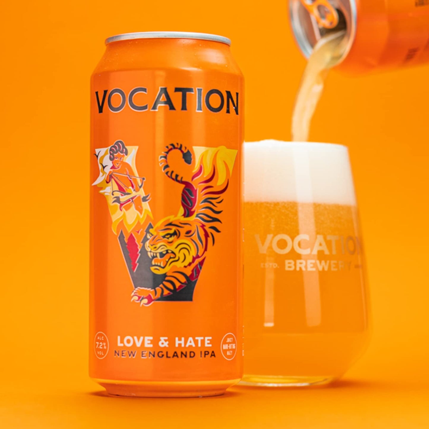 - Vocation Brewery | Love & Hate 7.2% New England IPA | 12 x 440 ml | Juicy Craft Beer -