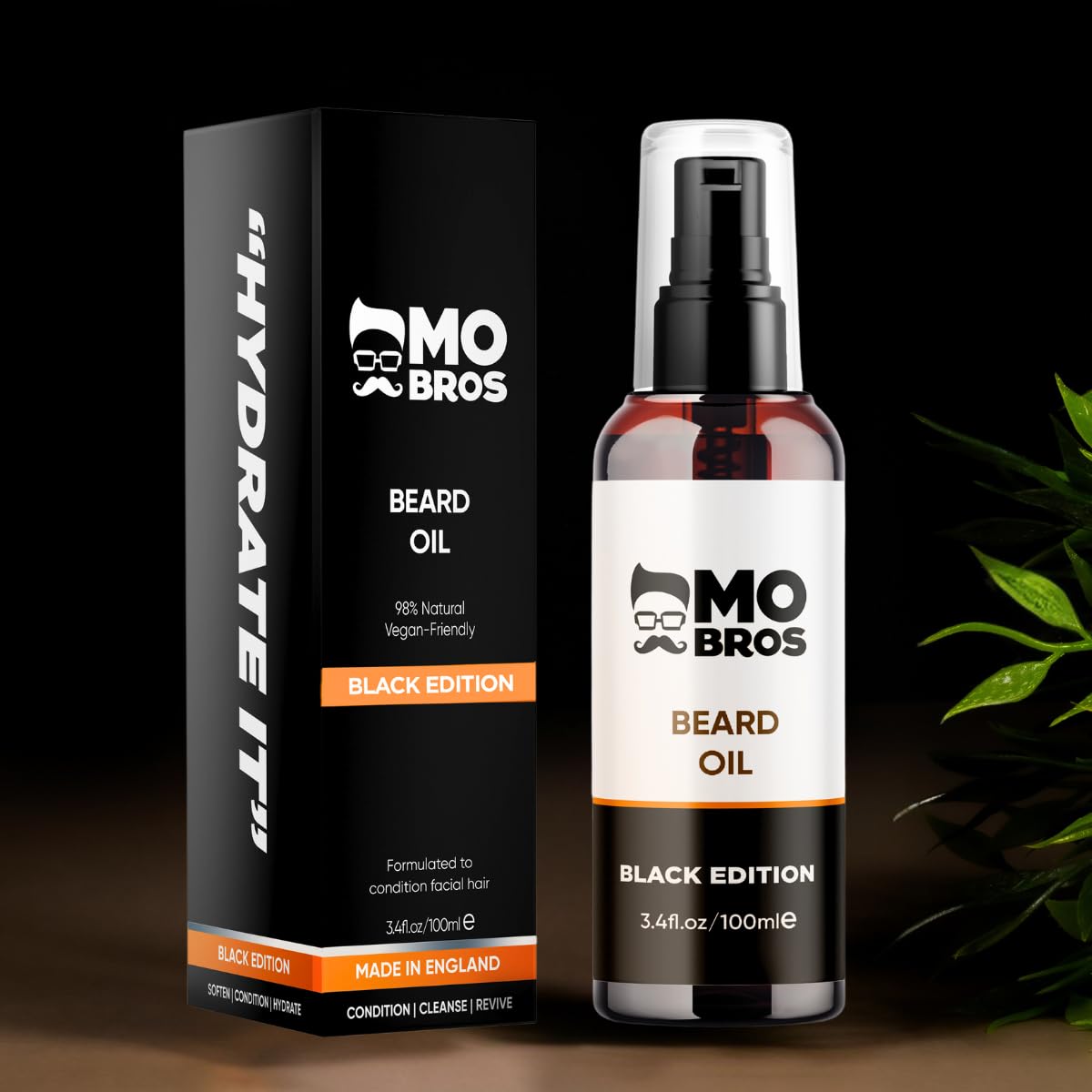 - Mo Bros Beard Oil 100ml | Black Edition -