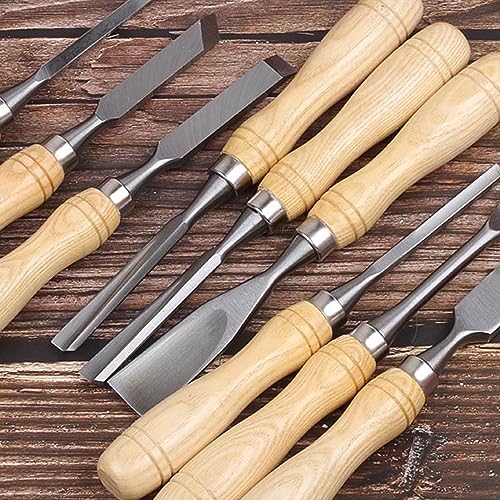 12-piece chisel set, wood chisel set, notch carving set, woodwork chisel set, professional chisel set for wood carving, carpentry, wood chisel set for beginners, professionals carvers