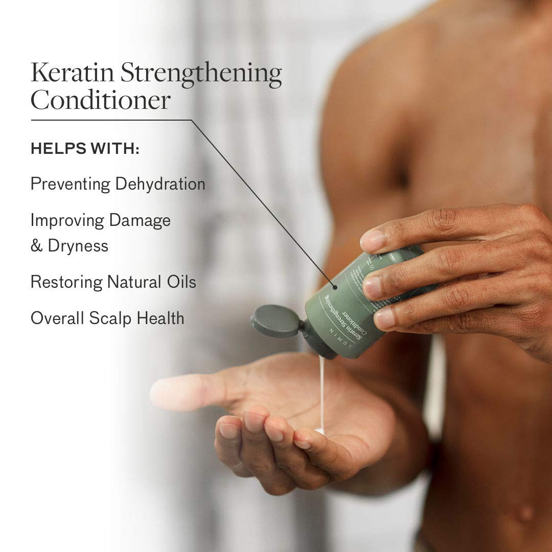 - Men’s Keratin Strengthening Conditioner (2-Pack) | Formulated with Jojoba Oil to Improve Hair and Scalp Health -