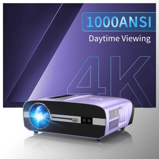 - Ultra HD Daylight Projector 1000ANSI | 4K Projector Home Cinema -