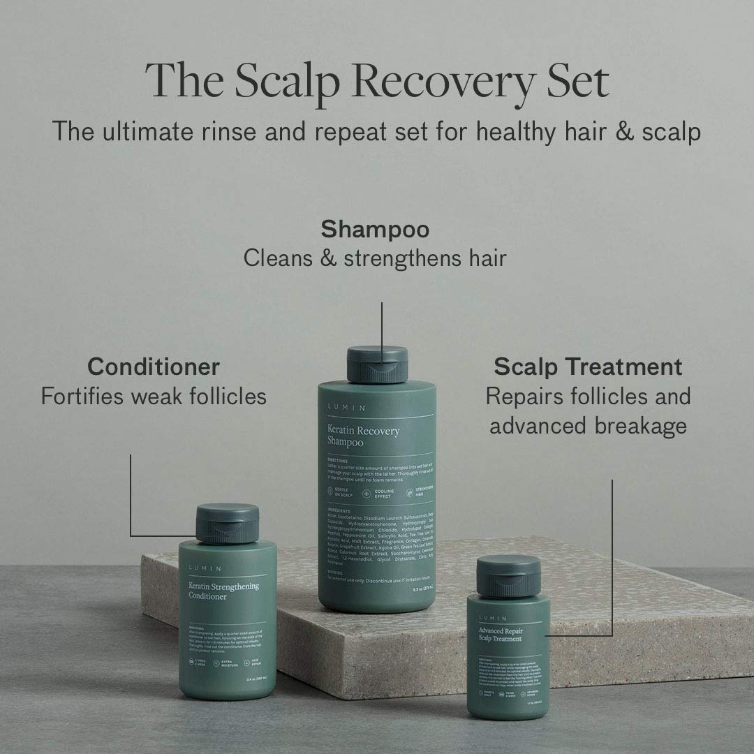 - Lumin Men's - Scalp Recovery Set | Haircare Recovery Shampoo -
