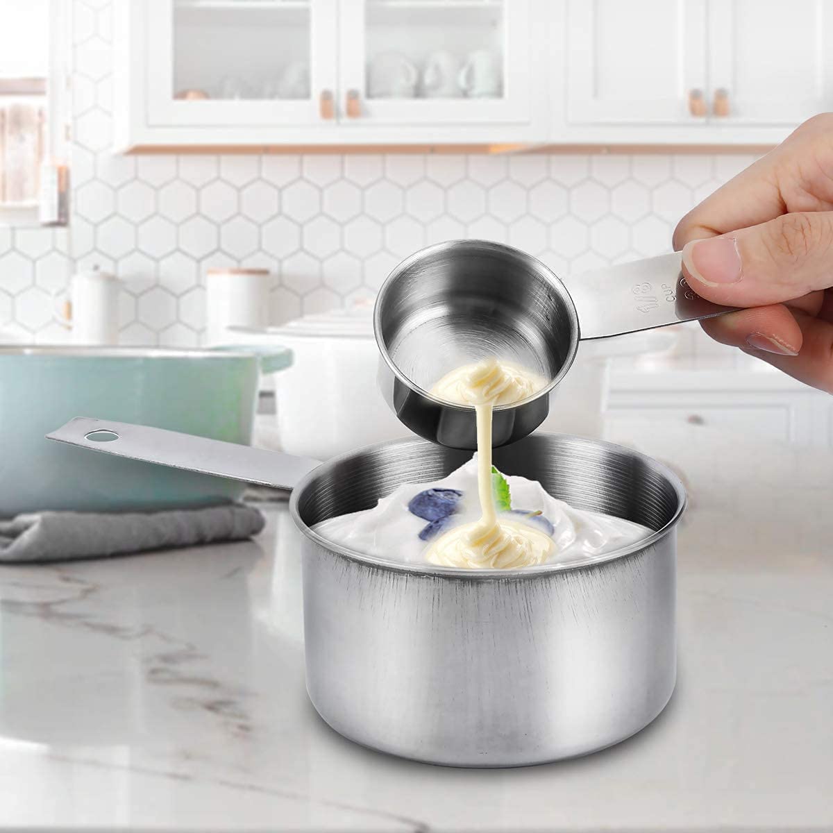 - Measuring Cups & Spoons Set of 12 | Premium Stainless Steel 5 Measuring Cups and 6 Measuring Spoons -