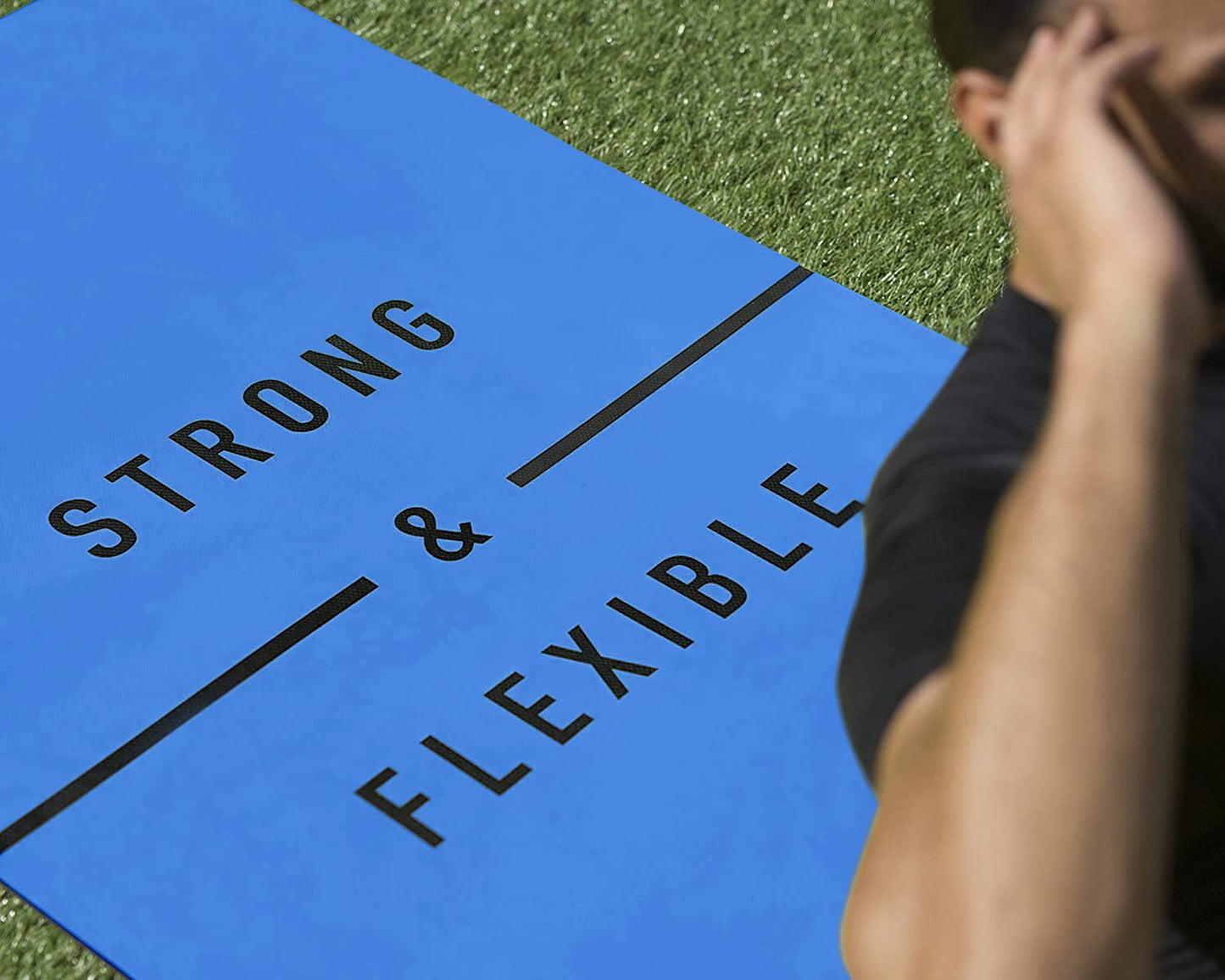 - Large Exercise Mat | Extra Wide & Extra Thick Yoga Mat (183cm x 80cm x 10mm) -