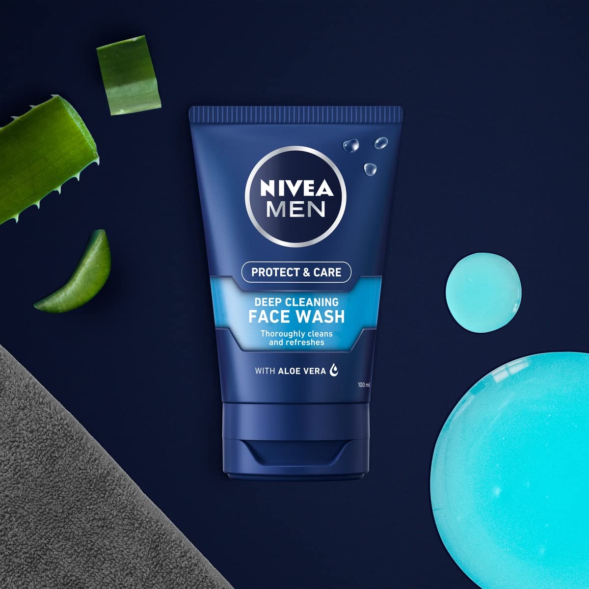 - NIVEA MEN Deep Cleaning Face Wash | Protect & Care | (100 Ml) -