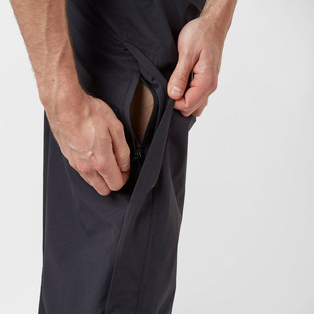 Berghaus Men's Hillwalker Gore-Tex Waterproof Trousers, Durable, Comfortable Rain Pants, Black, L Regular (31 Inches)