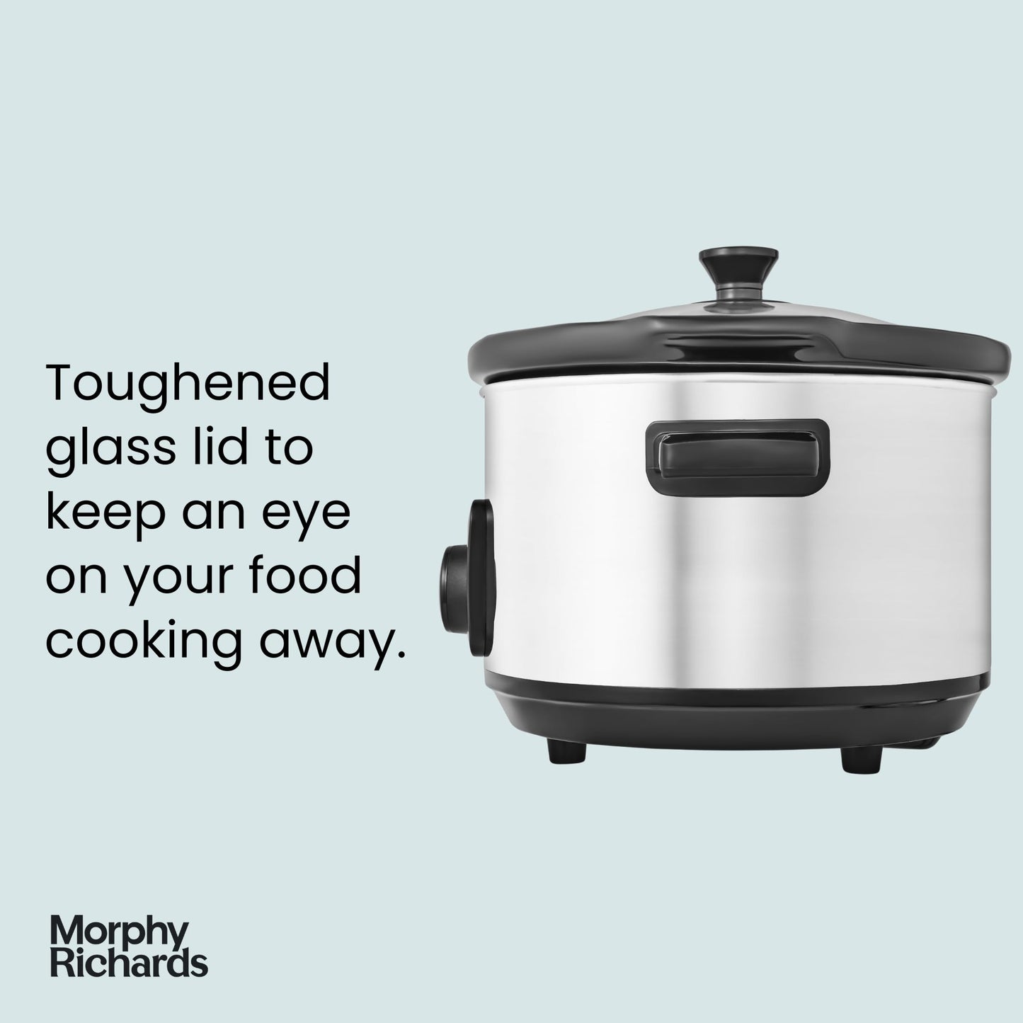 - Morphy Richards 6.5L Slow Cooker | Ceramic Pot | 3 Cooking Settings -