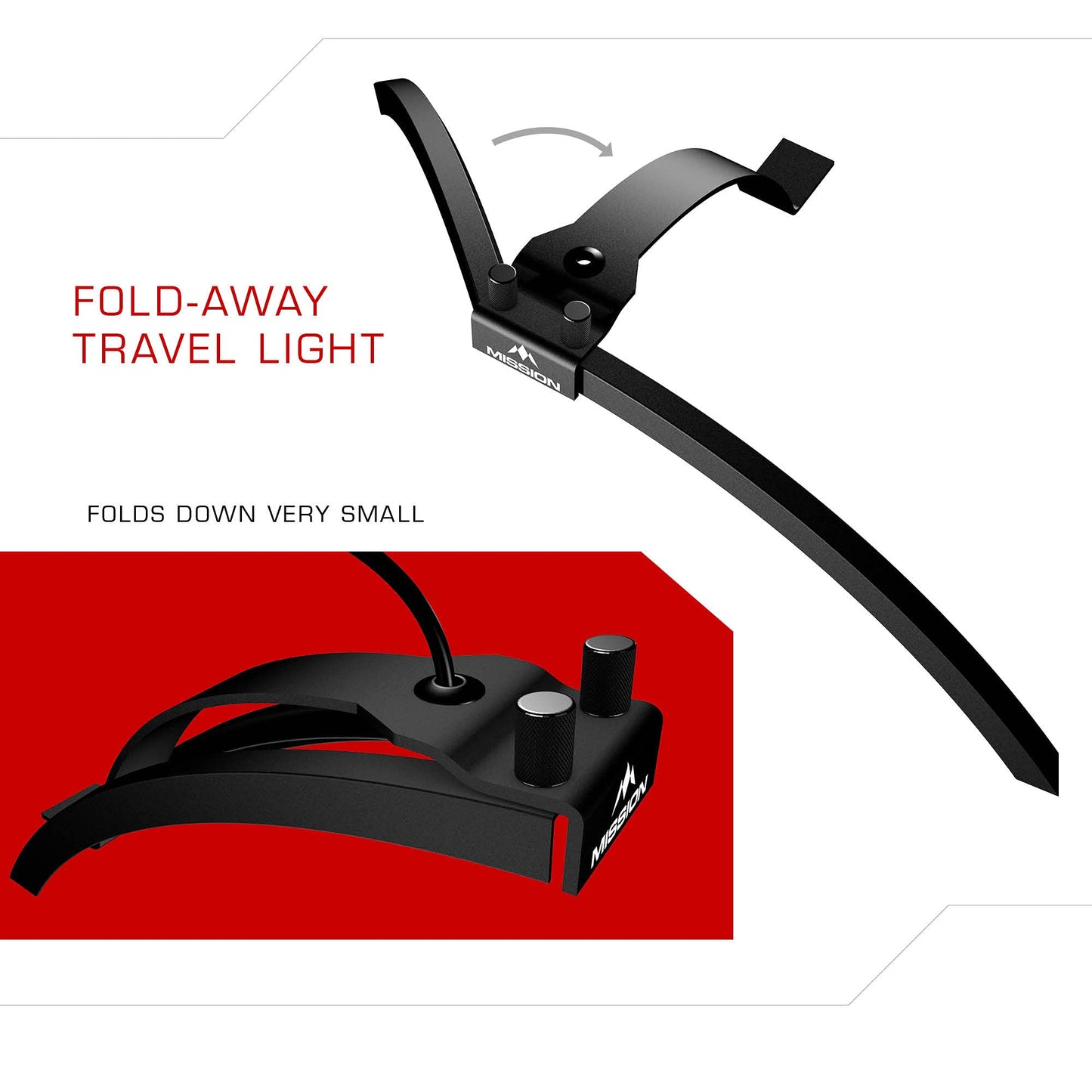 - Mission Darts TOR100 Torus 100 | Dart Board LED Folding Portable Dartboard Travel Lighting System (Sand Blasted Black) -