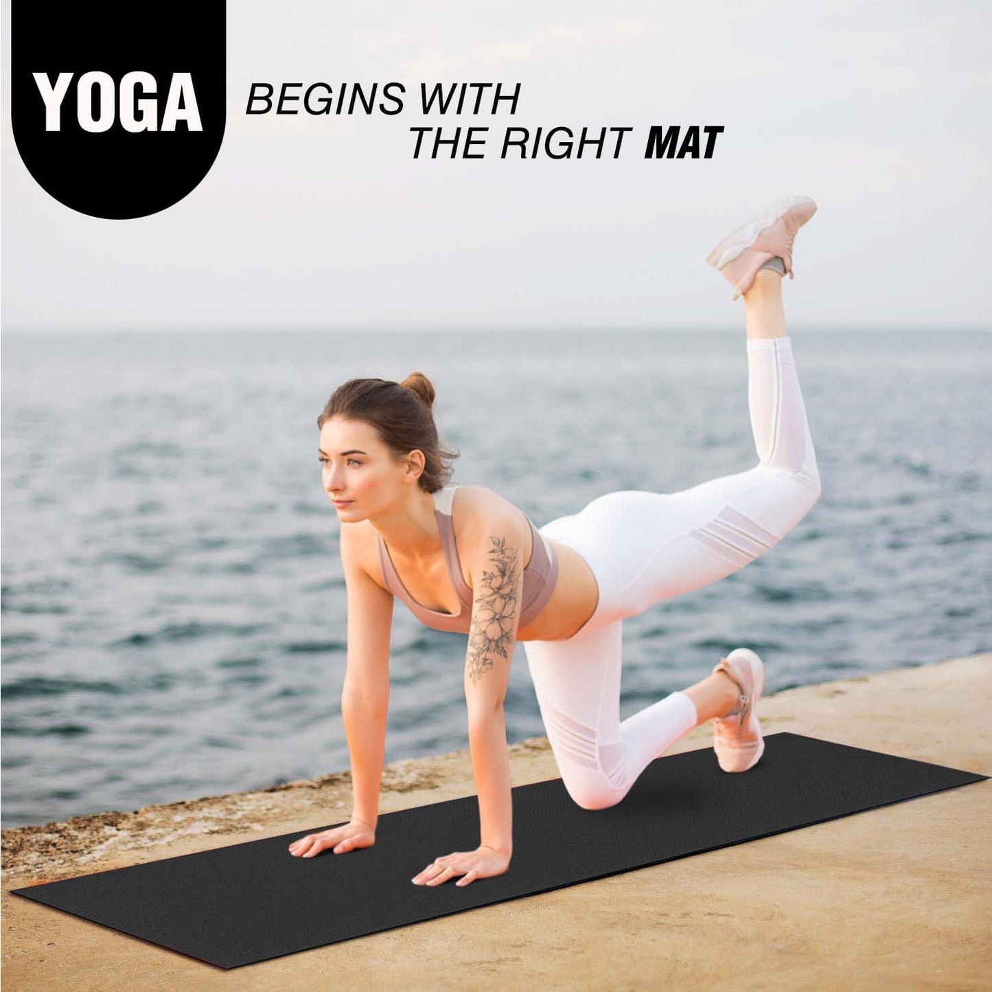 - Xn8 Sports Yoga Mat, Non Slip Exercise mat, 6mm Thick.