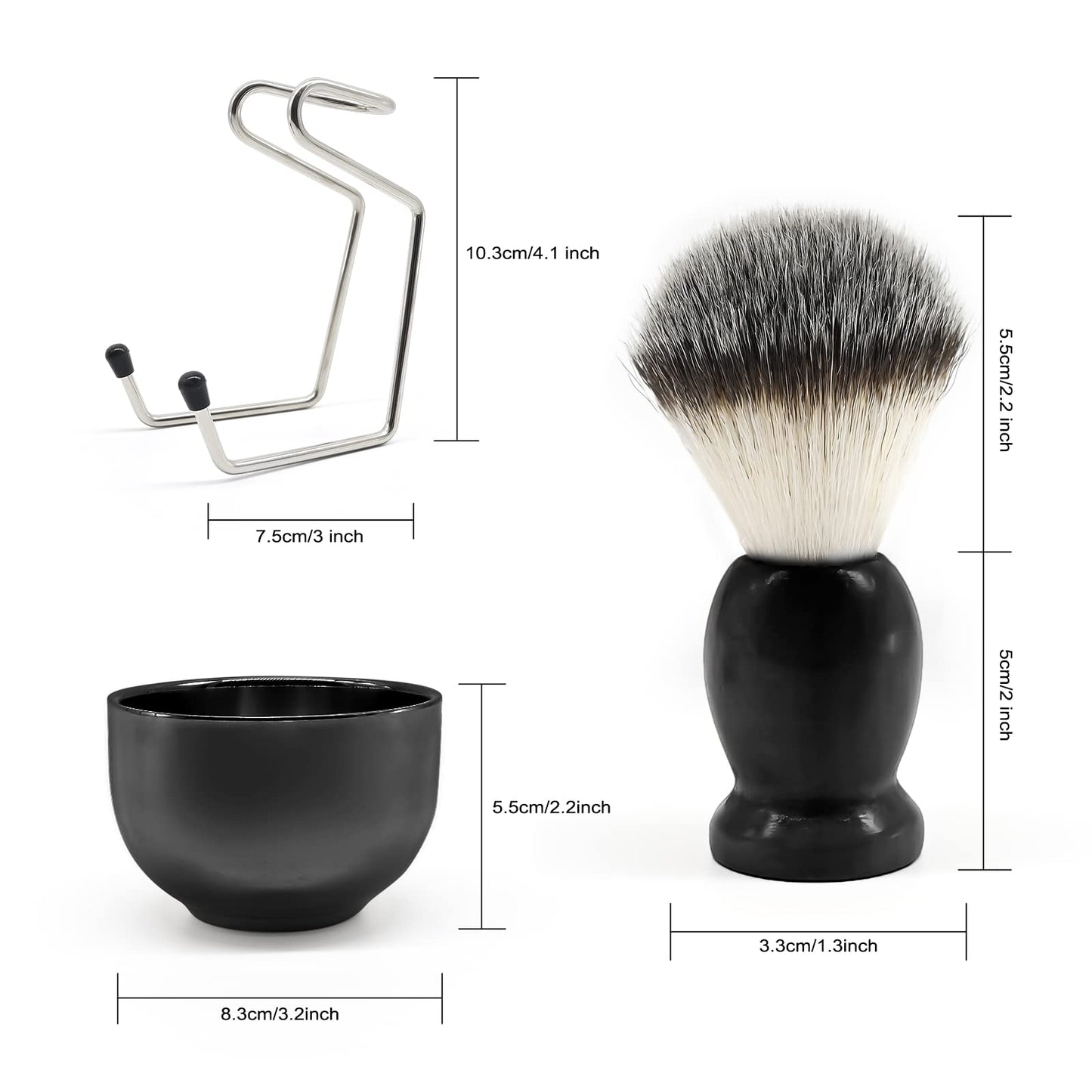 - Men's Shaving Set | Stainless Steel Shaving Razor&Brush -